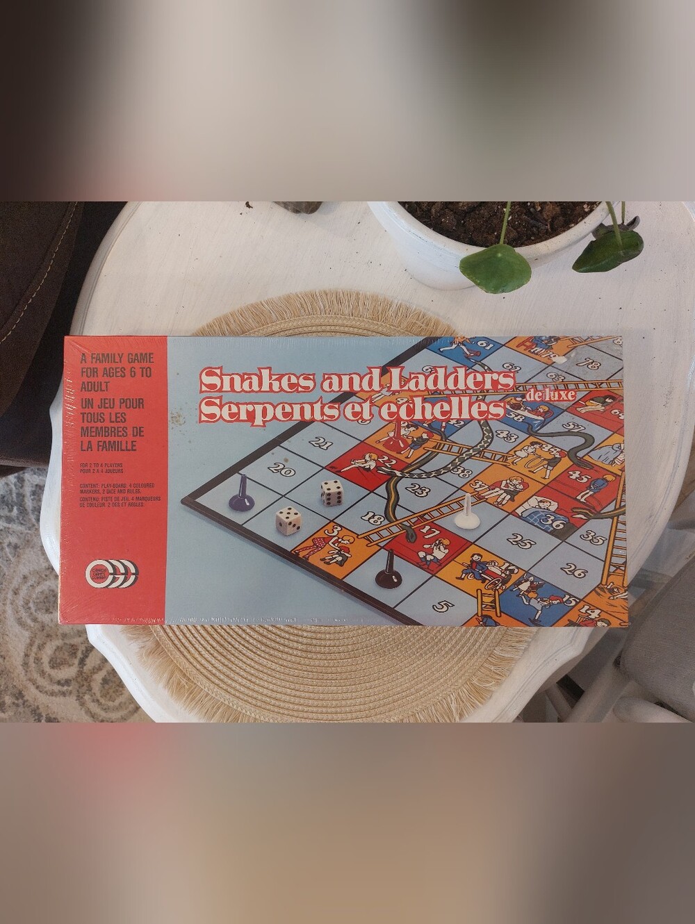 Vintage Snakes And Ladders Canada Games Company New Sealed